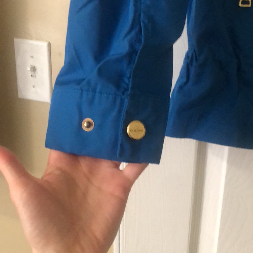 Bebe Small Spring Blue Jacket - image 5